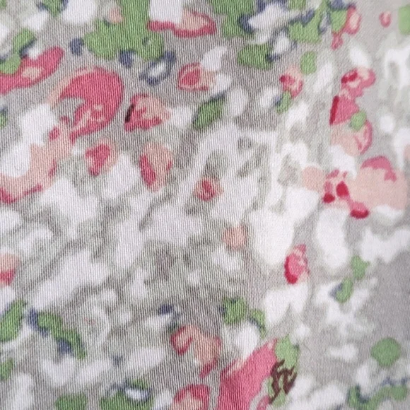 J.CREW Watercolor Floral Mini Skirt Pink Green Cotton Stretch Size 4 - Picture 10 of 12